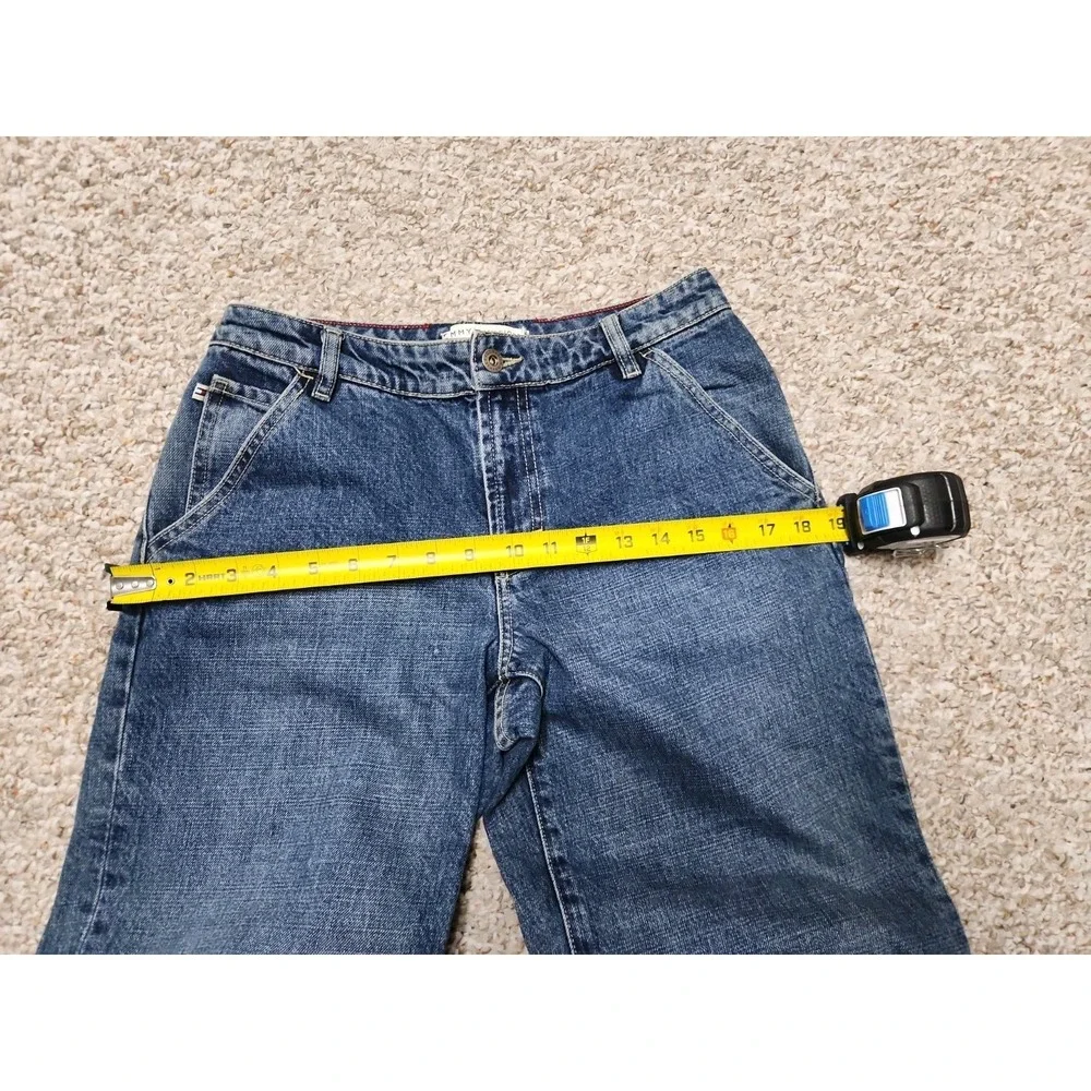 Tommy Hilfiger Size 6 Womens‎ Jeans Cropped Cuffed Capri Vintage Stretch